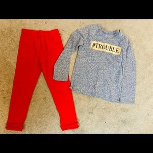 The Children’s Place & Koala Kids Leggings/Shirt Set Size 4T